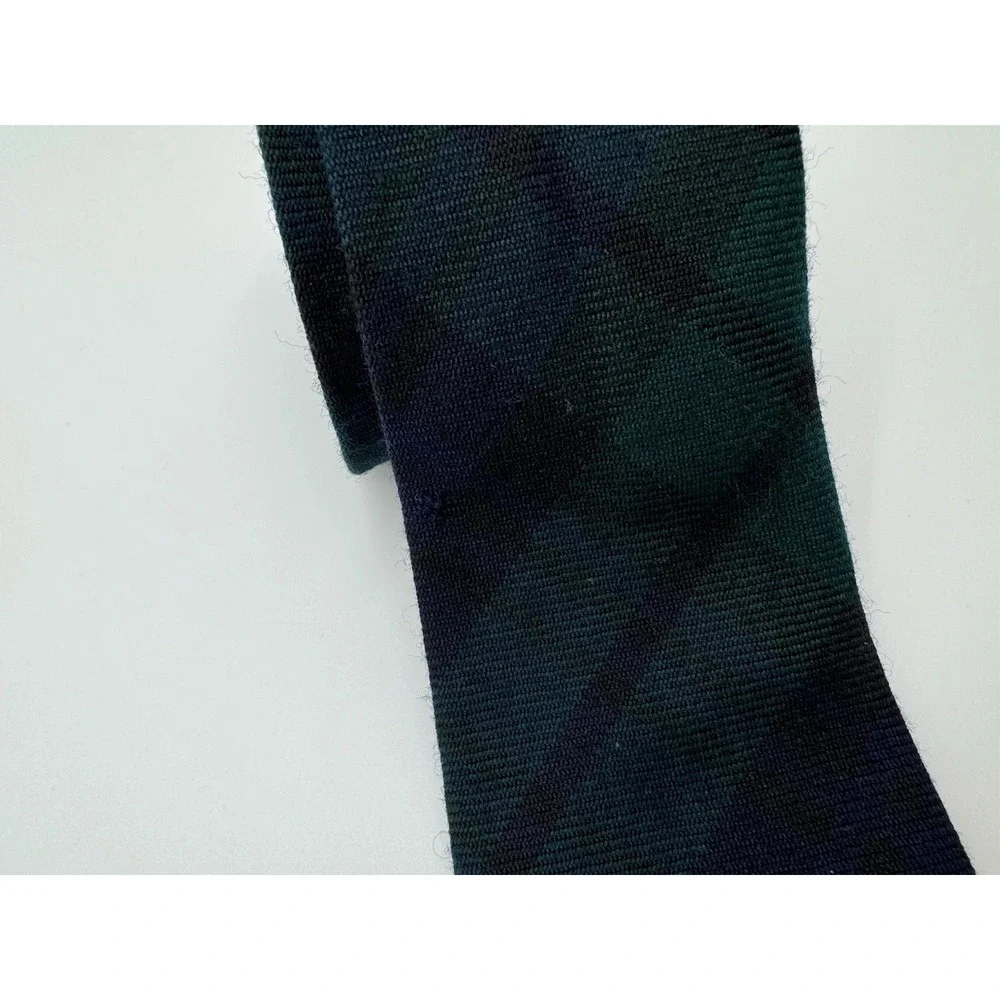Cawdor Castle Scotland Wool‎ Tie Green Blue Tartan Plaid 100% Wool Scotland